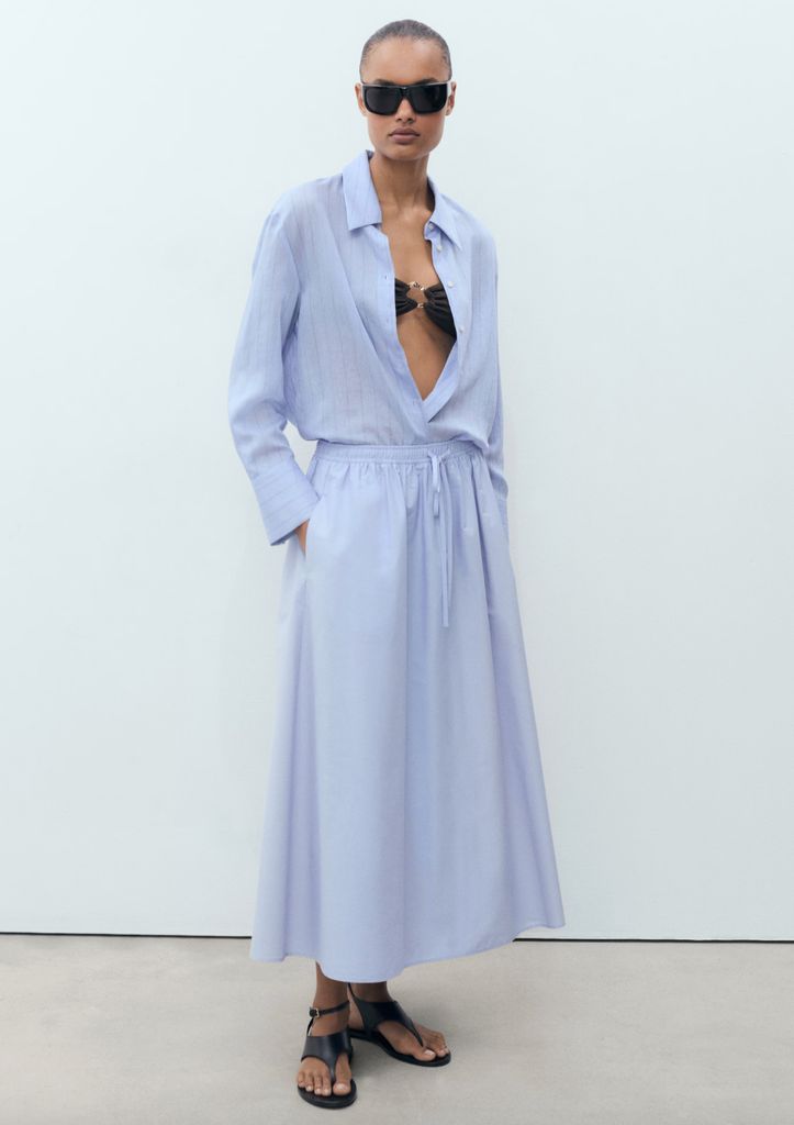 Mango blue outfit