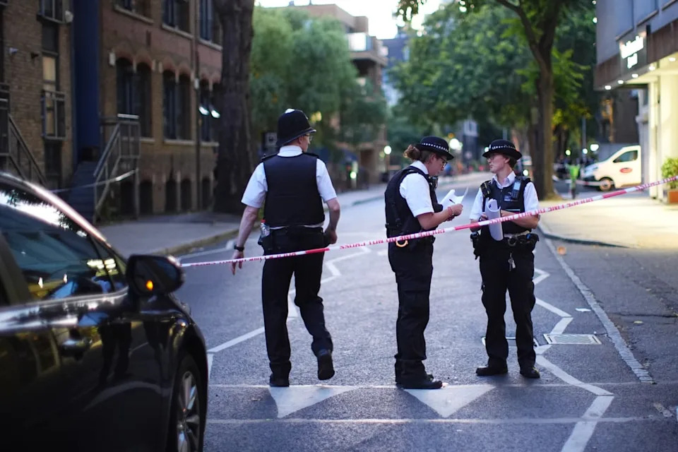 Police said on Tuesday that a crime scene remains in place (PA)