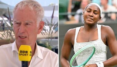 Wimbledon LIVE: John McEnroe scolds BBC pundit as Coco Gauff removed from court | Tennis | Sport