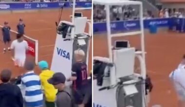 Wimbledon quarter-finalist in angry on-court row as opponent told 'see you outside' | Tennis | Sport
