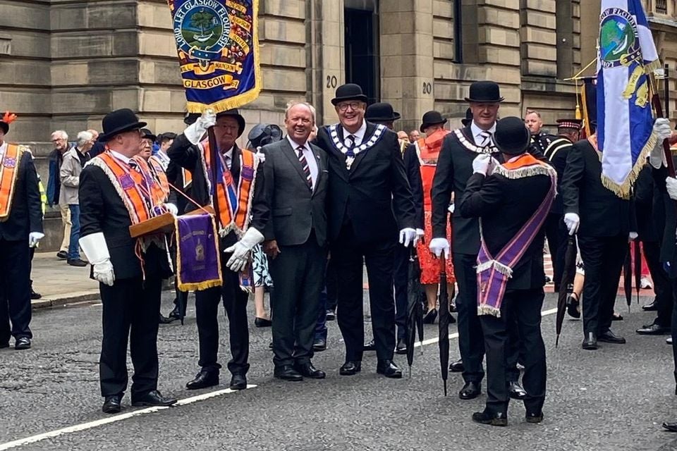TUV leader Jim Allister in Glasgow