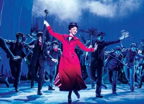 Mary Poppins stage production at the Birmingham Hippodrome.