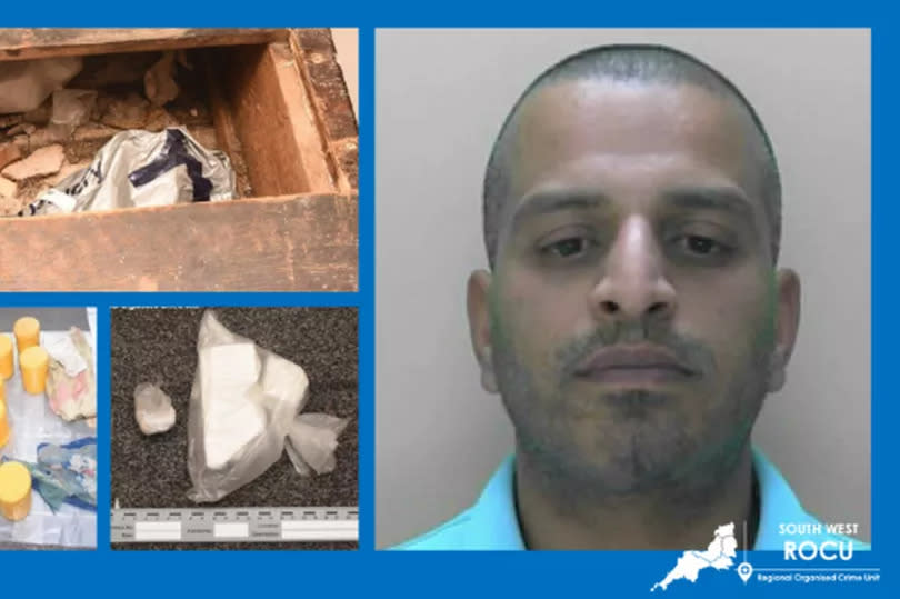A Birmingham man who headed up an organised crime group supplying wholesale amounts of heroin and cocaine was sentenced to 12 years at Bristol Crown Court on July 10. Pictured: Omar Hassanjee -Credit:South West Regional Organised Crime Unit (SWROCU)