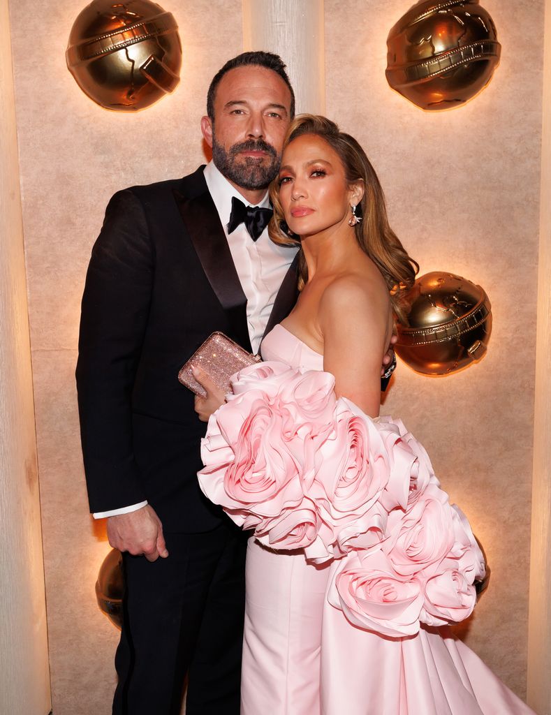 Ben Affleck and Jennifer Lopez at the Golden Globes in 2024