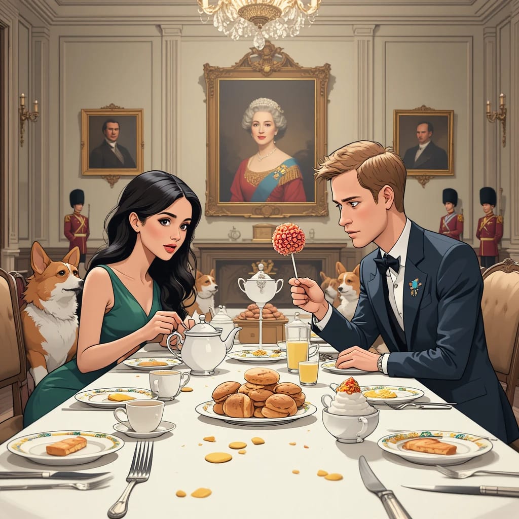 The Breakfast That Broke the Crown: Meghan, Harry, and the Great Cake Pop Crisis