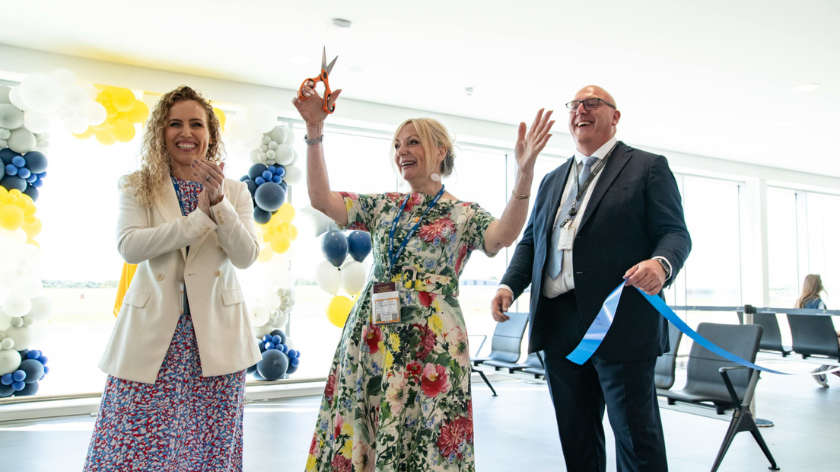 LBA celebrates new terminal extension success with Mayor of West Yorkshire