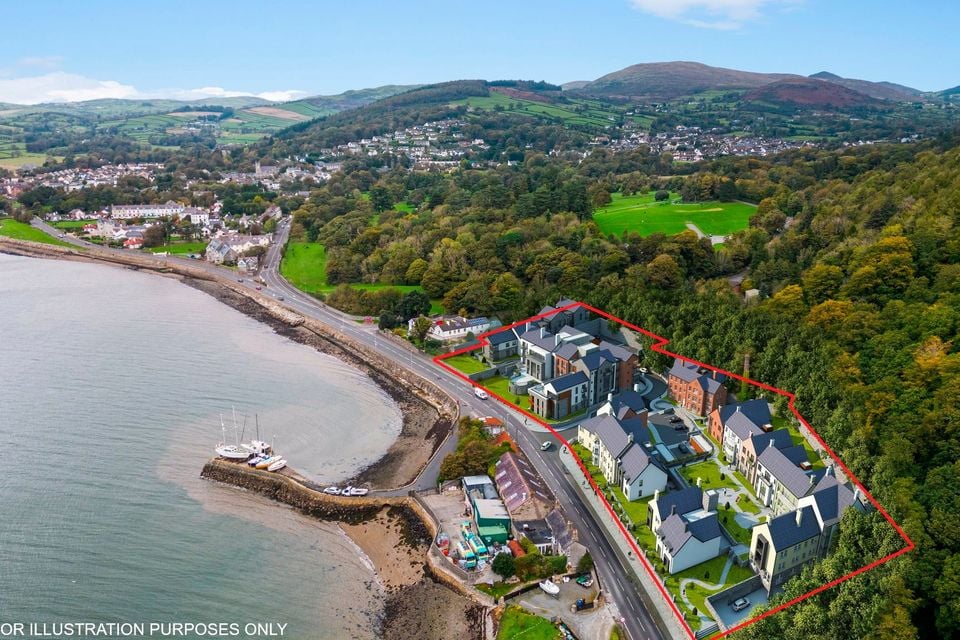A waterfront site in Rostrevor, Co Down, with planning permission for a nursing home and apartments, is on the market for offers over £2m