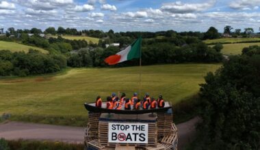 Effigies of refugees on bonfire condemned in Northern Ireland