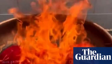 Trump supporters burn Maga hats after he dismisses Epstein files furor as ‘hoax’ | Jeffrey Epstein