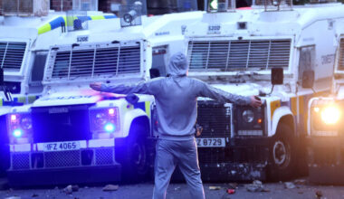 More than 100 officers were hurt in Northern Ireland riots after streets of Ballymena...