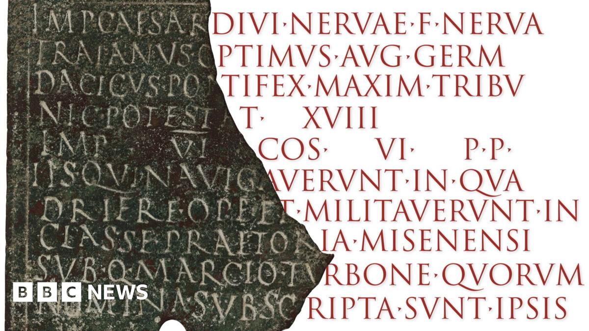 This is an image of a rectagular bronze inscription which has been broken in half. The text on the right hand side is missing but has been shown as restored by AI with its predicted text