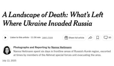 Ukraine's Foreign Ministry responds to NYT report from Kursk Oblast, where ''Ukraine invaded Russia''