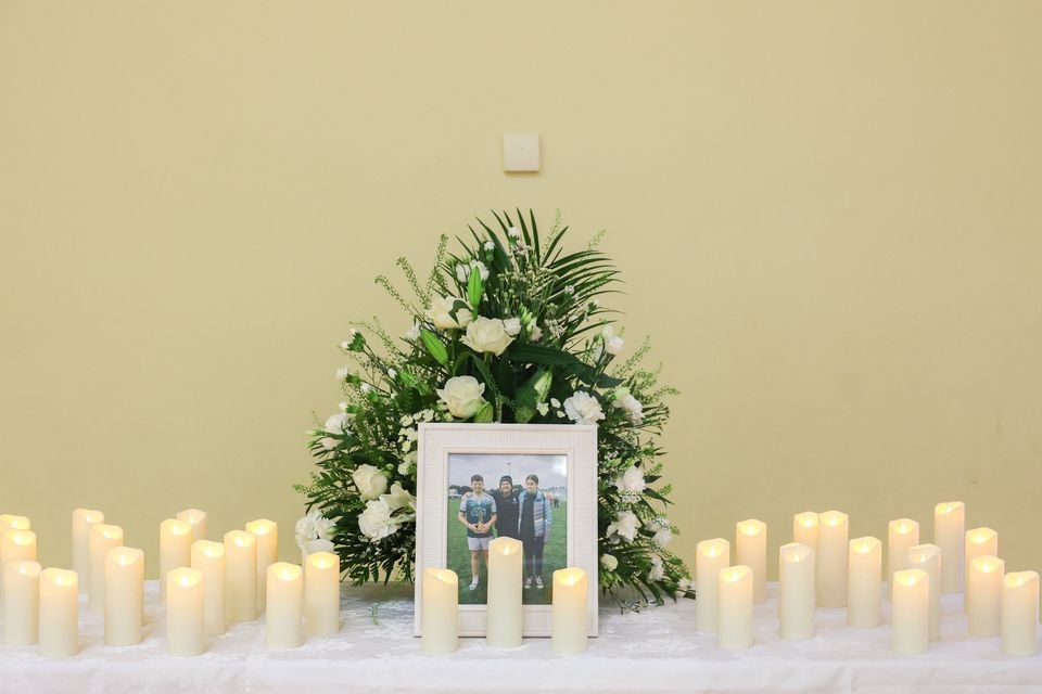 A book of condolence was set up in Maguiresbridge,Primary School.  
Picture by Jonathan Porter/PressEye