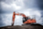Digger on hill