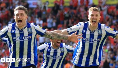 Josh Windass and Michael Smith celebrate goal