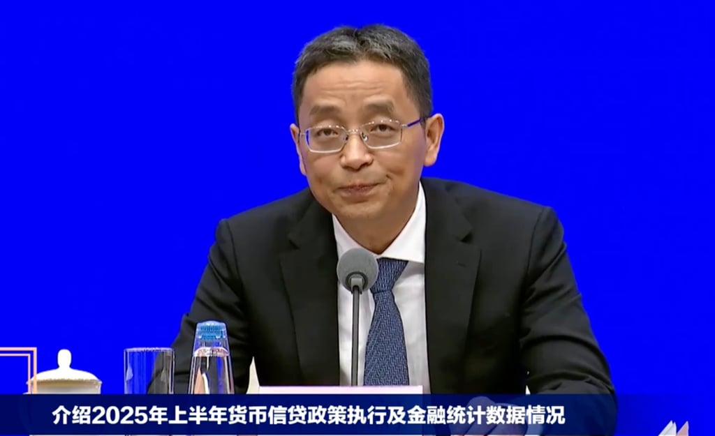 Zou Lan, deputy governor of the People’s Bank of China, spoke at a press conference on Monday. Photo: Handout