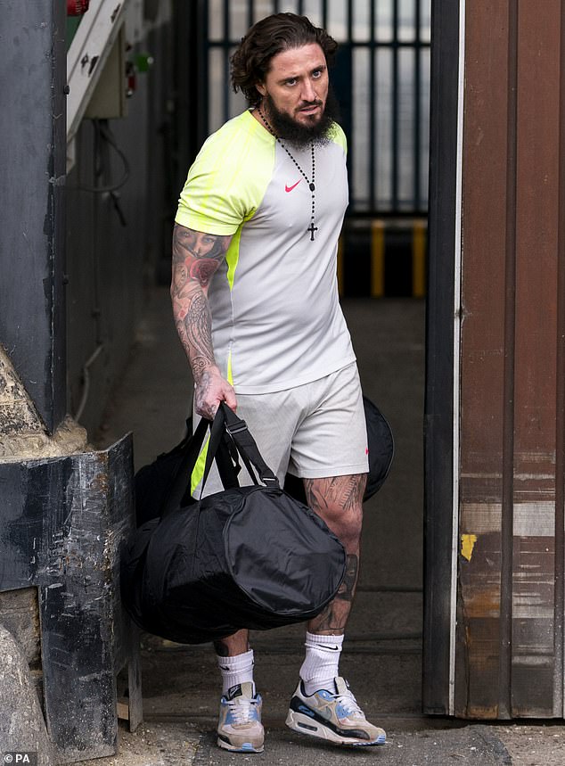 The ceremony comes 18 months after he was released from HMP Brixton last January, where he was sentenced to 21 months imprisonment for sharing a sex tape of his ex Georgia Harrison