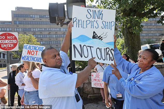 Protests against the hospital closures occurred last summer