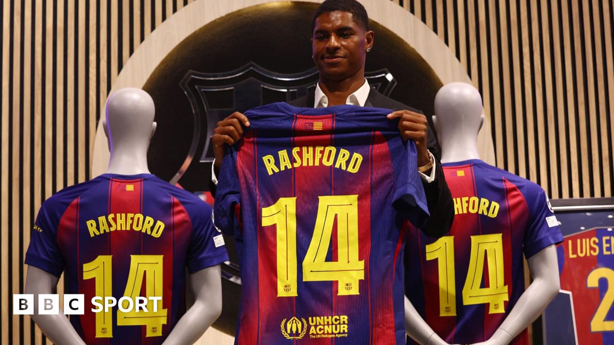 Follow live as Marcus Rashford is unveiled as Barcelona player - BBC