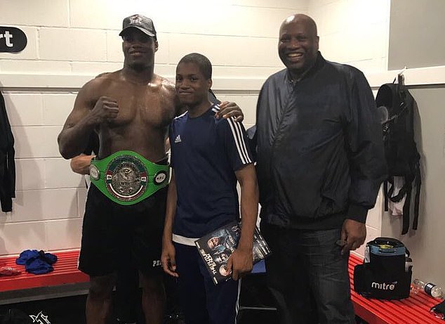 Dubois (left) has been training since he was five years old with his dad and went to his first boxing gym aged nine
