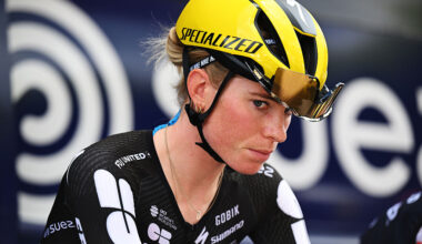 SAMMUR, FRANCE - JULY 29: Demi Vollering of Netherlands and Team FDJ - SUEZ prior to the 4th Tour de France Femmes 2025, Stage 4 a 130.7km stage from Saumur to Poitiers / #UCIWWT / on July 29, 2025 in Saumur, France. (Photo by Szymon Gruchalski/Getty Images)