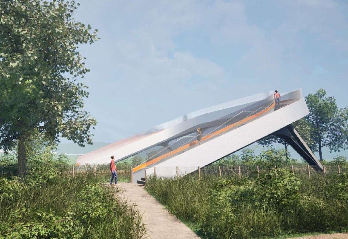Plans for new footbridge over railway linking two housing estates in Ashford are approved