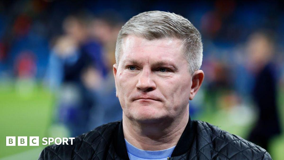 Ricky Hatton at Manchester City's Champions League match against Sparta Prague in 2024