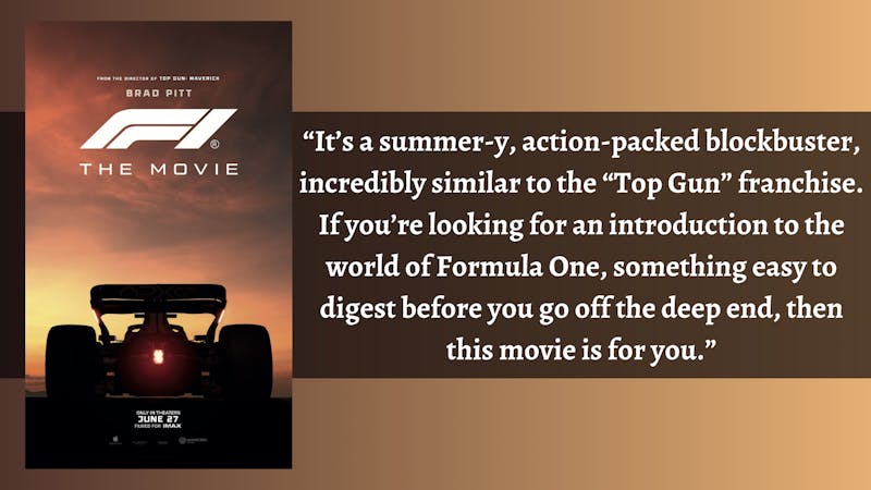 "F1" Formula One Brad Pitt racing movie review