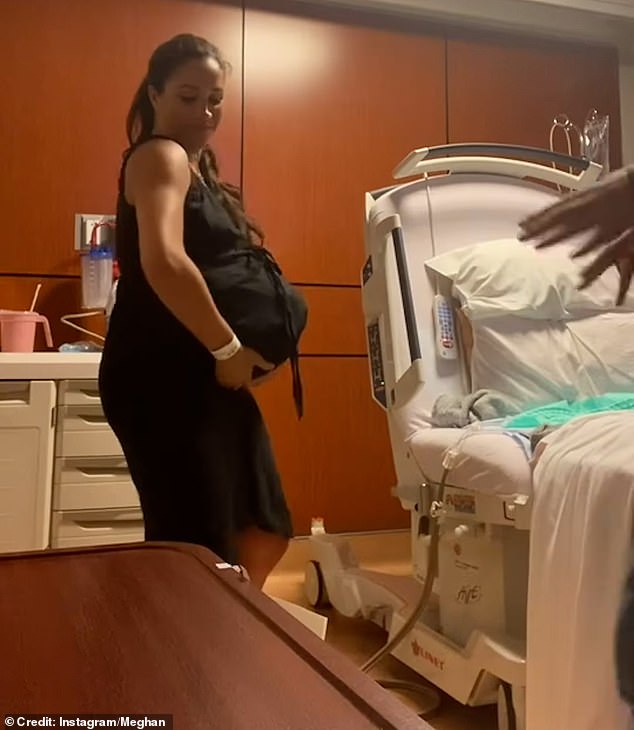 Meghan posted a cringe throwback video of herself dancing in hospital ahead of Lilibet's birth