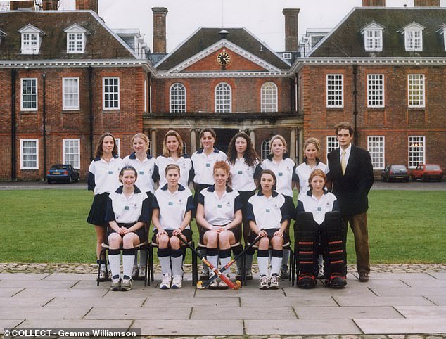 While Prince William was studying at Eton, Kate Middleton (4th from left back row), a boarder at Marlborough College, was rumoured to have posters of the prince on the walls of her dorm