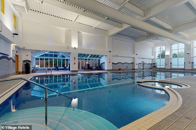The pool at the hotel in Bournemouth which is part of the 33-strong Village Hotels chain