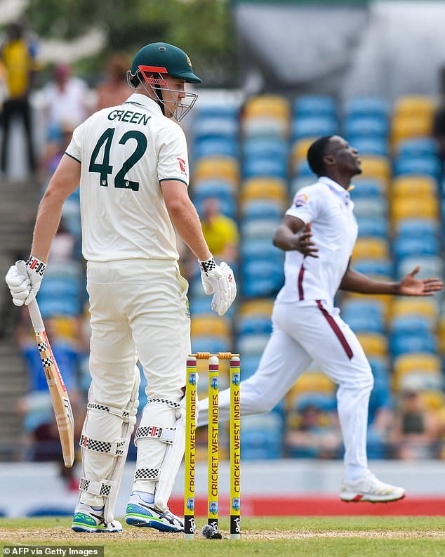 Cameron Green's promotion to No 3 has not gone well, as he continues to offer chances to the slips