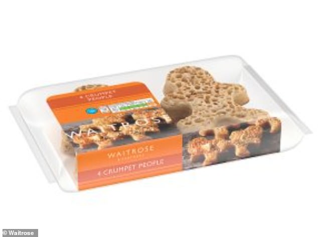 The delicacy, neither male nor female, comes in packs of four for £1.50 and is described as 'light and fluffy crumpets, just as fun as they are delicious'