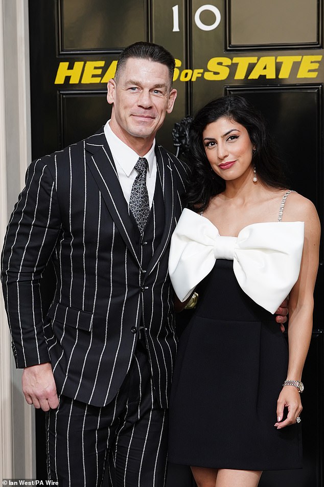 The American actor, 48, looked more loved-up than ever with his wife of 23 years, 36, as they posed for photos together at the screening held at the BFI Southbank