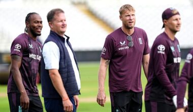 Andrew Flintoff was among the former players to join up with the England team on Tuesday