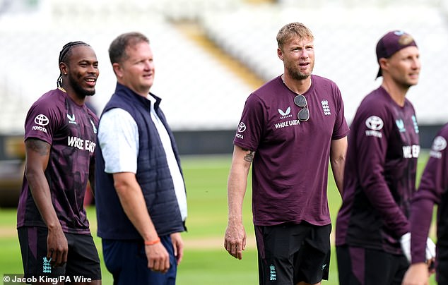 Andrew Flintoff was among the former players to join up with the England team on Tuesday
