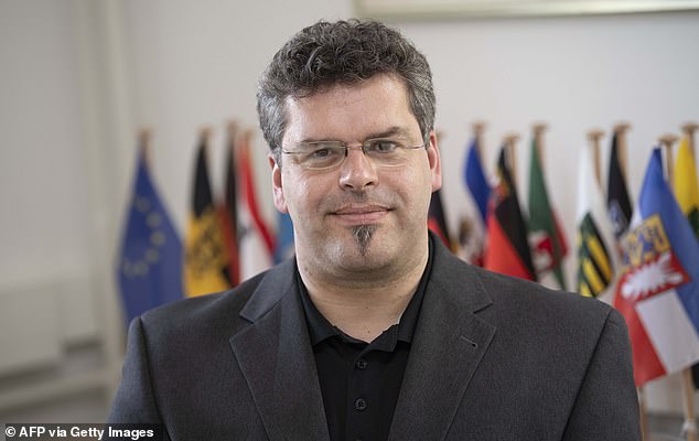 Federal prosecutor Jens Rommel (above) said a suspect named 'Ali S.' was arrested in Aarhus, Denmark, last week after allegedly being commissioned by a unit of Tehran's military to prepare the attacks