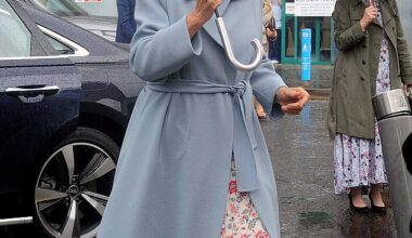 Queen Camilla, President of Maggie's, arrives to visit Maggie's, Fife to celebrate the work of volunteers and members of staff at Victoria Hospital, Kirkcaldy