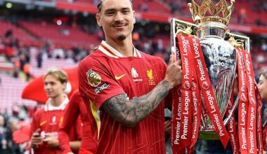 Nunez scored five goals and claimed three assists as the Reds lifted the Premier League title