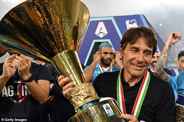 Antonio Conte led Napoli to a stunning Serie A victory last season, their second in 35 years