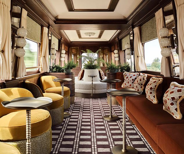 'The Britannic Explorer, A Belmont Train' offers guests a three-night journey through the picturesque landscapes of England and Wales aboard a service boasting 18 'extraordinary' cabins