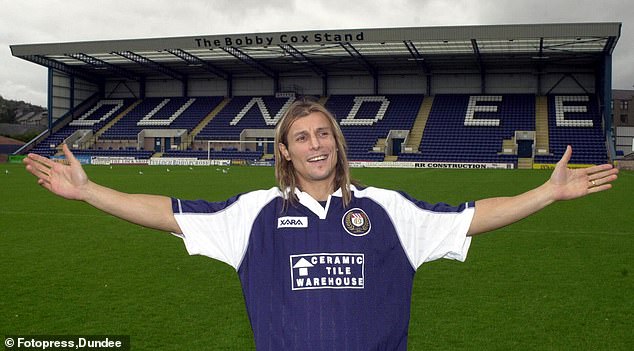 World Cup star Claudio Caniggia scored eight goals in 25 appearances for Dundee