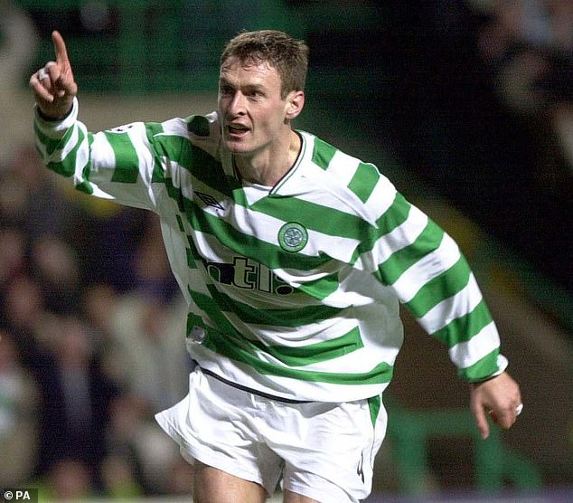 England striker Chris Sutton won eight trophies in his six seasons at Celtic