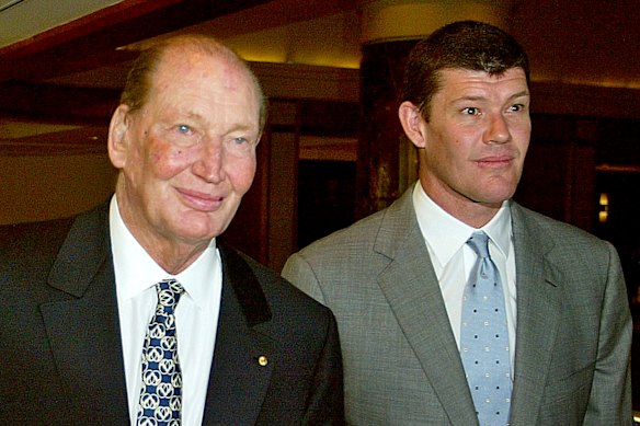 Kerry and James Packer in 2004.