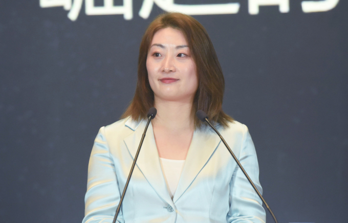 Kelly Zong (Fuli Zong) delivers a speech while attending a forum event in Hangzhou, Zhejiang province, China, November 24, 2020. Photo by CFOTO/Sipa USA via Reuters