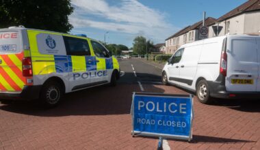 Man, 60, dies as police swoop on street in unexplained death probe in Glasgow
