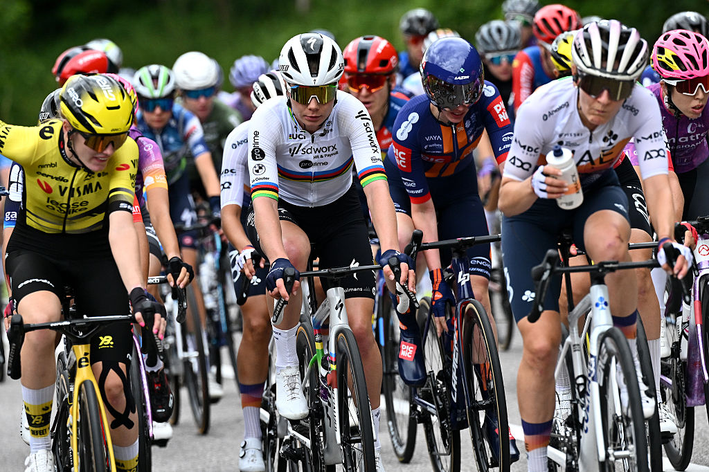 Lotte Kopecky of Belgium and Team SD Worx - Protime competes during the 36th Giro d'Italia Women 2025