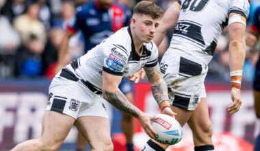 Hull FC hooker Amir Bourouh on the field