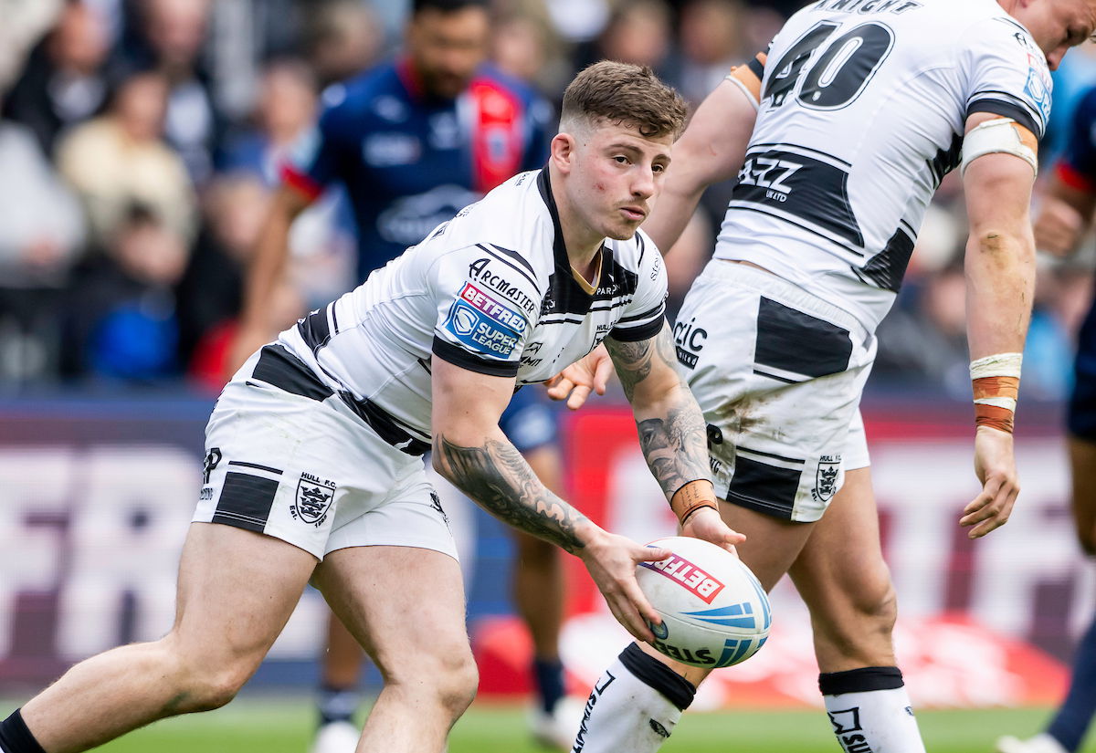 Hull FC hooker Amir Bourouh on the field