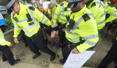 Protests held across UK supporting banned Palestine Action despite arrests | Protests News